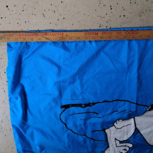 Snoopy Blue Zipper Closure Dog Bed Pillowcase. - Picture 7 of 10